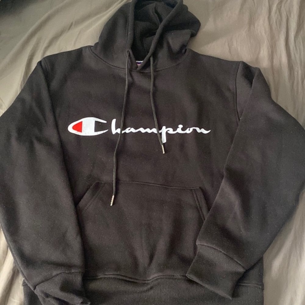 black champion hoodie size s mens